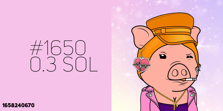 🐷 Piggy Girl #1650 SOLD for 0.3 S◎L

→ alpha.art/collection/pig…

📝 explorer.solana.com/tx/3kREn5e7JE7…