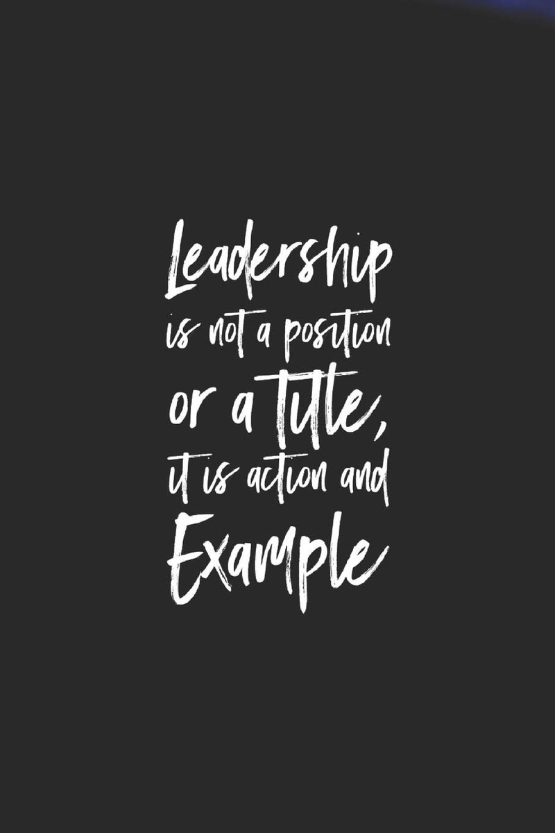TaniaLouis16's tweet photo. Leadership 101 - a friendly reminder that you don’t need a title to be a good/true leader! #LeadershipMatters #LeadbyExample https://t.co/I96PPGyH0Q