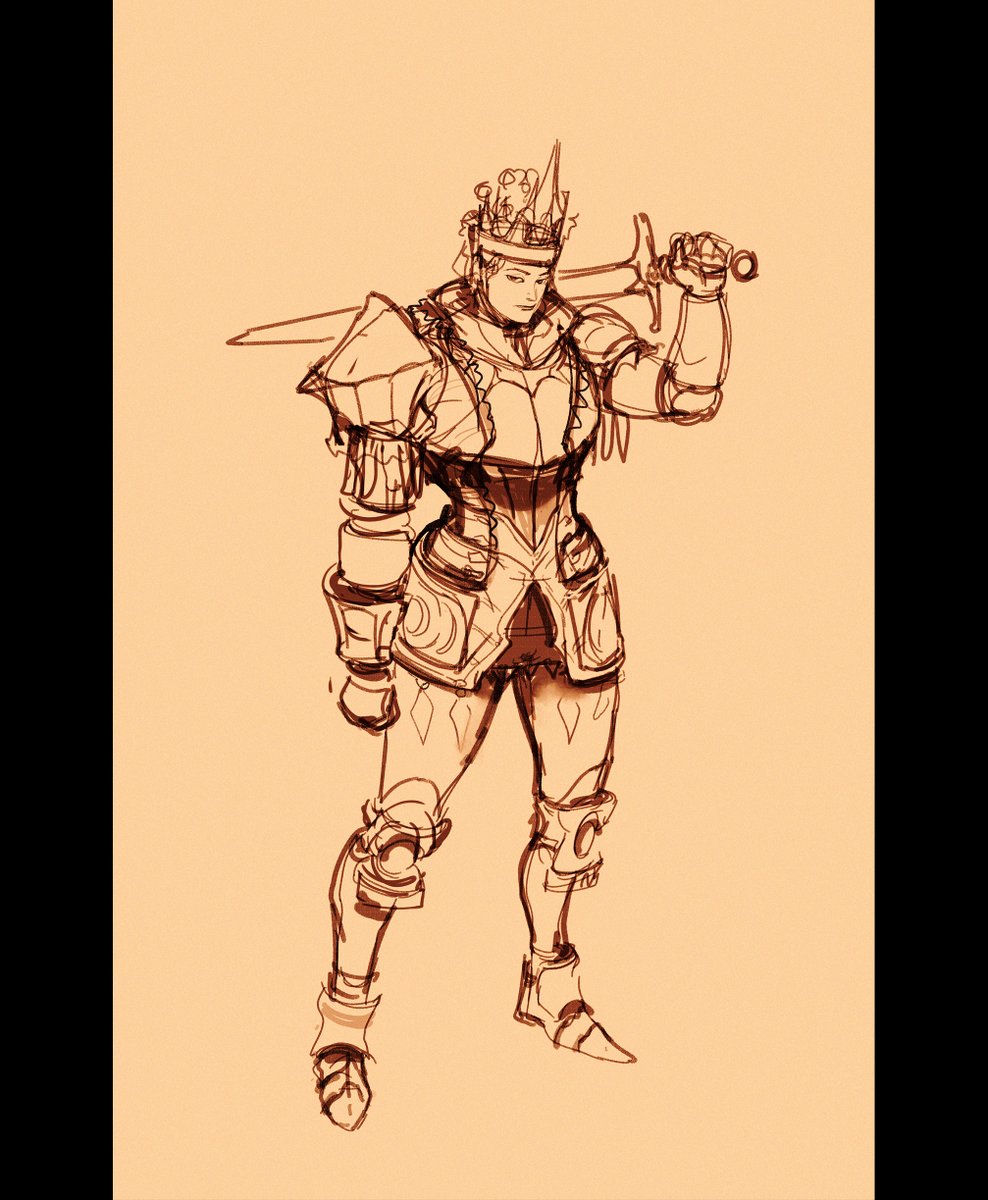 ManuelDuPong's tweet image. Process of previous sketch.