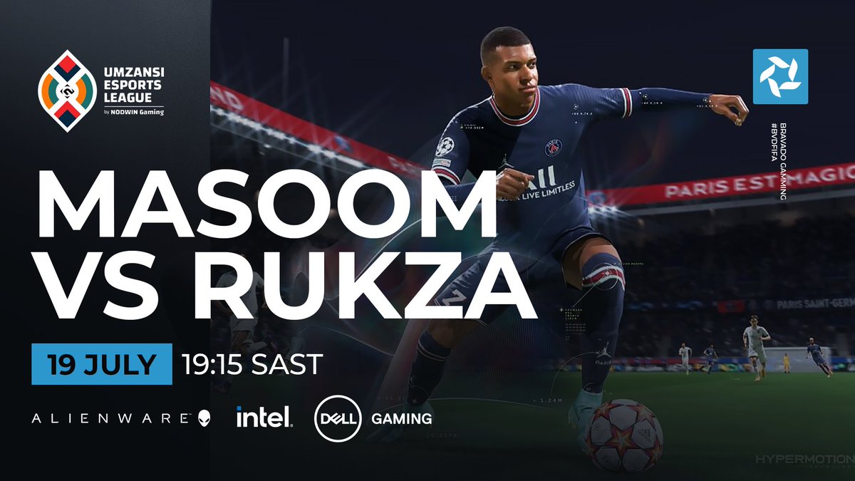 bravadogaming's tweet photo. GLHF to our #bvdfifa legend, @MasoomFakie as he takes on 'Rukza' in the Umzansi esports league this evening. ⚽️
▶️ Watch: https://t.co/lDzmSzsm9f
Let's continue the momentum & #bringthebravado champ 🔥 https://t.co/jdb6DQSKtV