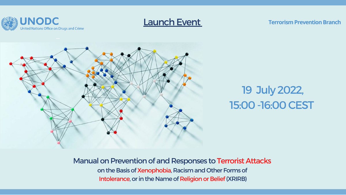 UNODC_TPB's tweet photo. We just held our Launch Event for the Manual on #XRIRB, a valuable resource for Member States and the @UN as we continue to advance our understanding of the #XRIRB phenomenon!
👉You can access the manual here: https://t.co/jSpe1vsgoB https://t.co/S03UR9yObh