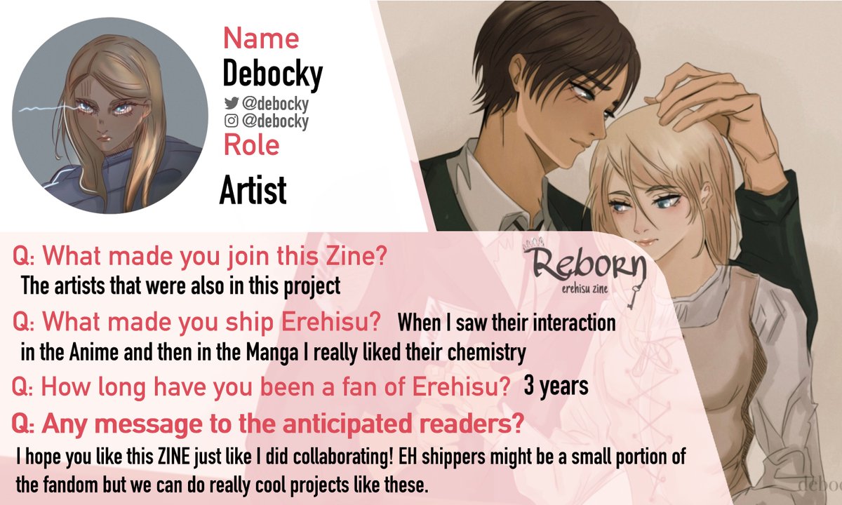 Daily Contributor Spotlight:
 Introducing our artist, Debocky!