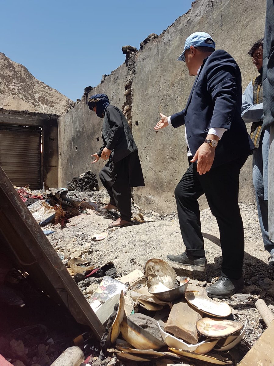 <a href="/unafghanistan/">UN Afghanistan</a> <a href="/UNAMAnews/">UNAMA News</a> team was in Balkhab today. We held meetings, visited hospital, market and attended distribution. We already reached to 2,300 families with food, family and hygiene kits and medical support. More is needed and help is on it's way #Afgweareonit