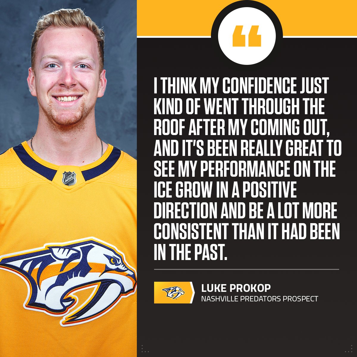 Nashville Predators prospect Luke Prokop becomes first player under NHL  contract to come out as gay