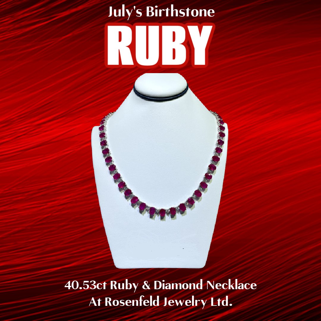 rosenfeldltd's tweet image. Have you ever seen a piece as beautiful as this 40.53ct Ruby and Diamond Necklace? We haven&apos;t! We have this exclusive piece at Rosenfelds Jewelry for you to come in and see! 4957 Lavista Rd. Tucker, Ga 30084 #rubybirthstone #jewelry #tucker