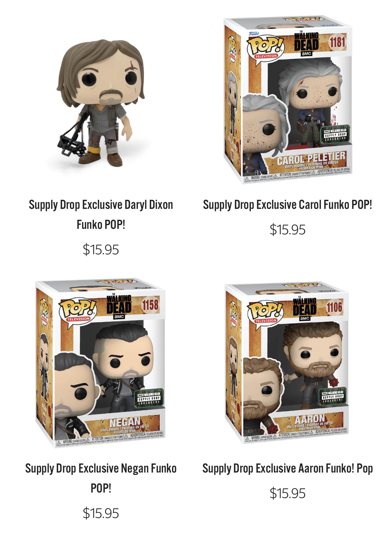 DisTrackers on Twitter "These Supply Drop Walking Dead exclusives are