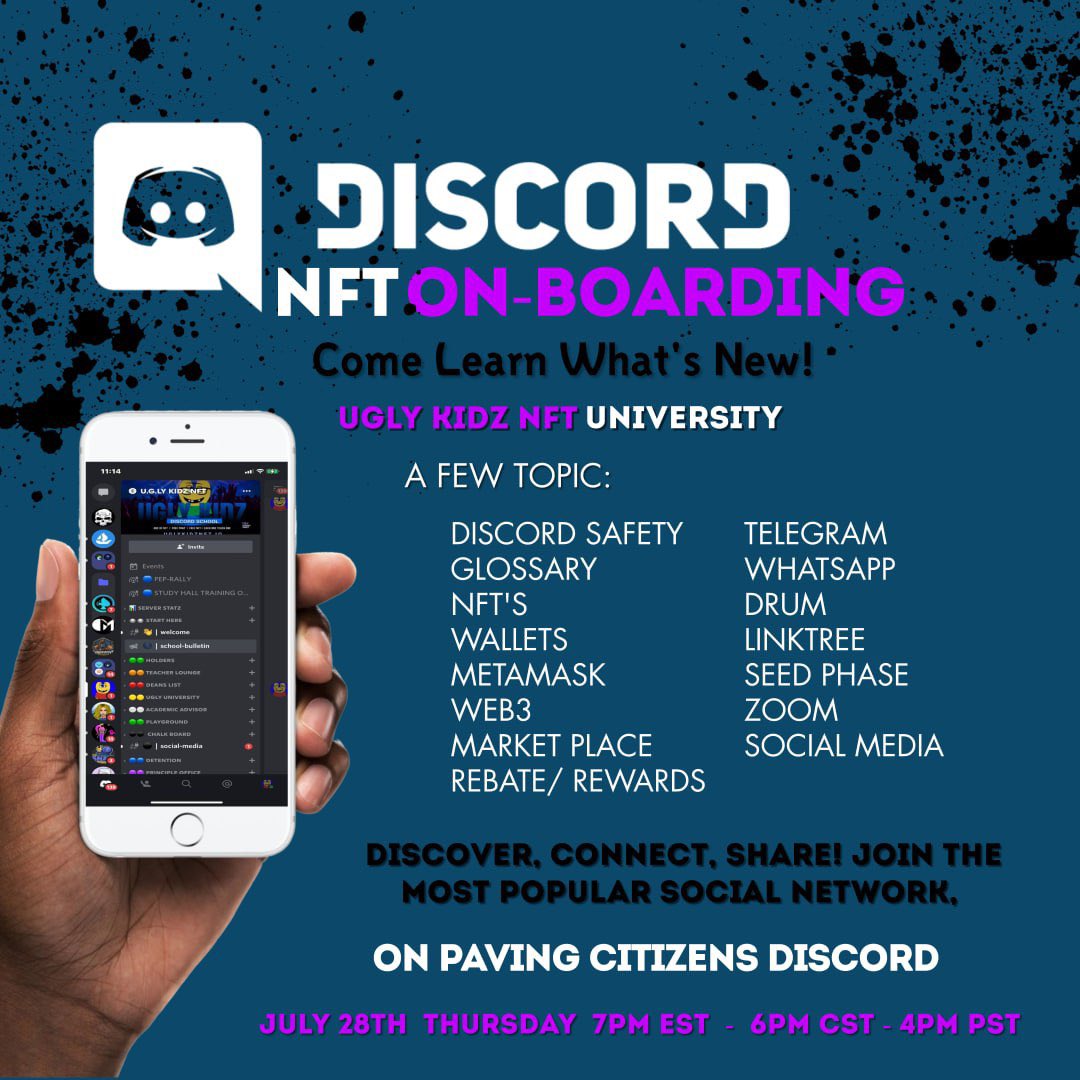 uglykidznft's tweet photo. Join us on @NFTKate13 Discord learn to use Discord and create a awesome server. #madib https://t.co/14egiwApY5
