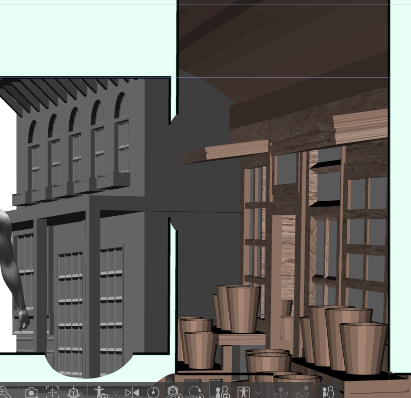 手作り3D素材をクリスタにブチこんで線画を抽出し、その線画を元にフリーハンドでアナログっぽくしていく作業 