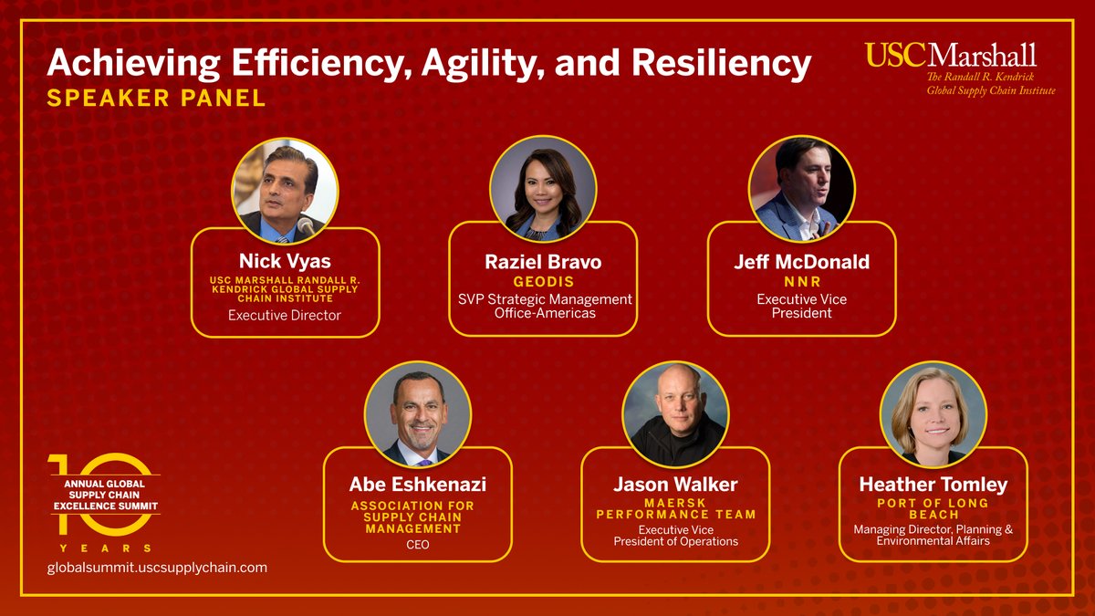 ASCM CEO Abe Eshkenazi will be participating in a panel discussion moderated by <a href="/VyasSupplyChain/">The Nick Vyas</a> on achieving efficiency, agility and resiliency at the 10th Annual Global Supply Chain Excellence Summit in Los Angeles on August 11 - 12. bit.ly/34c8QC6