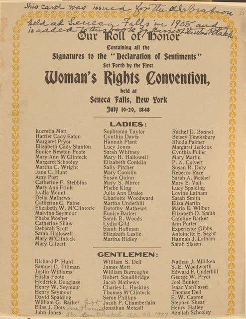 “We hold these truths to be self-evident: that all men AND WOMEN are created equal” (emphasis mine!) reads the Declaration of Sentiments, produced at the Seneca Falls Convention, New York, on this day in 1848. Read more: philippagregory.com/news/seneca-fa…