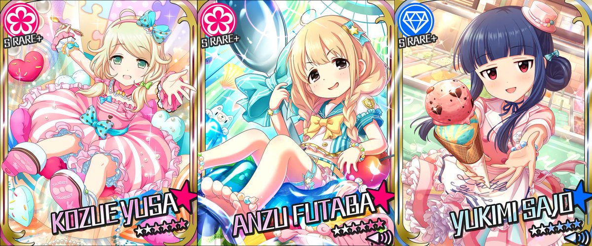 imascg_units's tweet photo. プチ＊パフェアリー: Petit＊Paffaerie

Kozue Yusa, Anzu Futaba, Yukimi Sajo https://t.co/6whC7njv9Q