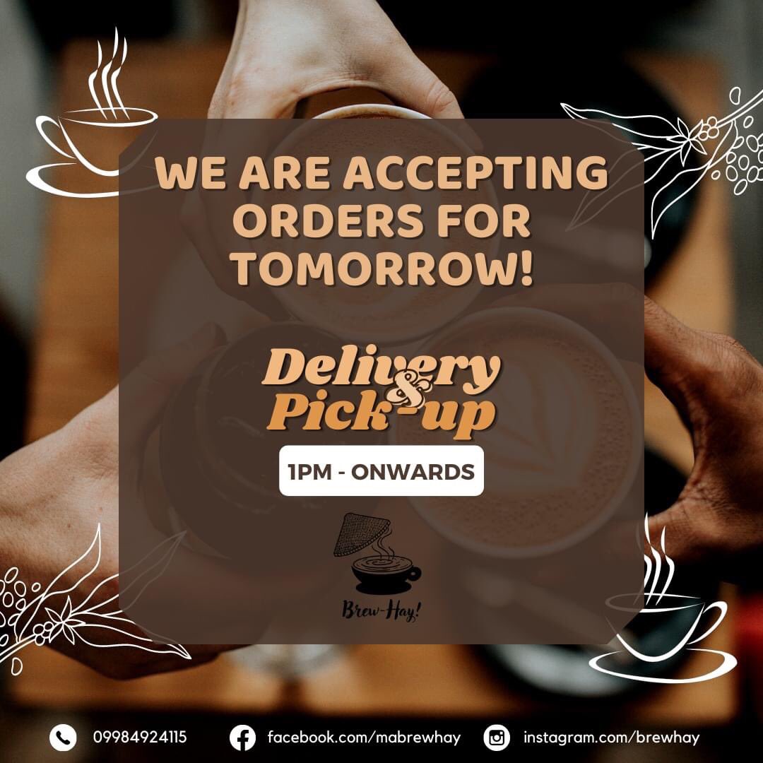 annyuniverse's tweet photo. 𝗪𝗮𝗻𝘁 𝗰𝗼𝗳𝗳𝗲𝗲 𝗼𝗻 𝗮 𝗪𝗲𝗱𝗻𝗲𝘀𝗱𝗮𝘆?
𝙒𝙀 𝙂𝙊𝙏 𝙔𝙊𝙐! ☕️

Message us here and let's talk about coffee!
Link: https://t.co/s44EHEFU0z

Location: Facundo cor. Wilson St., Pio del Pilar, Makati City
𝙈𝘼𝘽𝙍𝙀𝙒𝙃𝘼𝙔! ☕️👒

 #BrewHay #Coffee #CoffeeIsLife #Kape https://t.co/EsqsbQoV4e