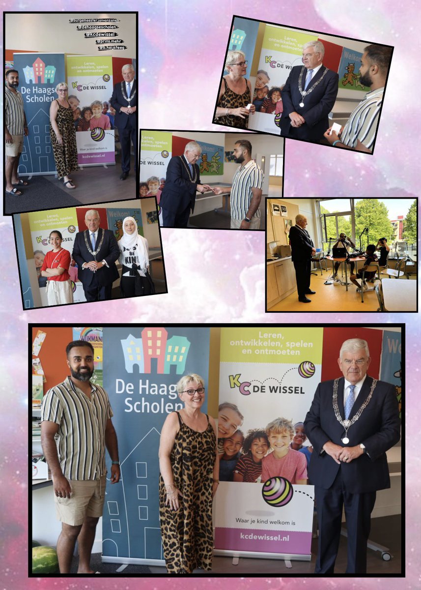 OBS_DeWissel's tweet photo. #zomerschool2022 #KCDeWissel #MEHR kreeg bezoek van onze burgemeester van de @GemeenteDenHaag @jan_vanzanen Wat waren de kinderen en ouders en medewerkers #trots om te laten zien wat dit voor hen betekent! Dank voor uw bezoek! https://t.co/8y6sJj7QWH