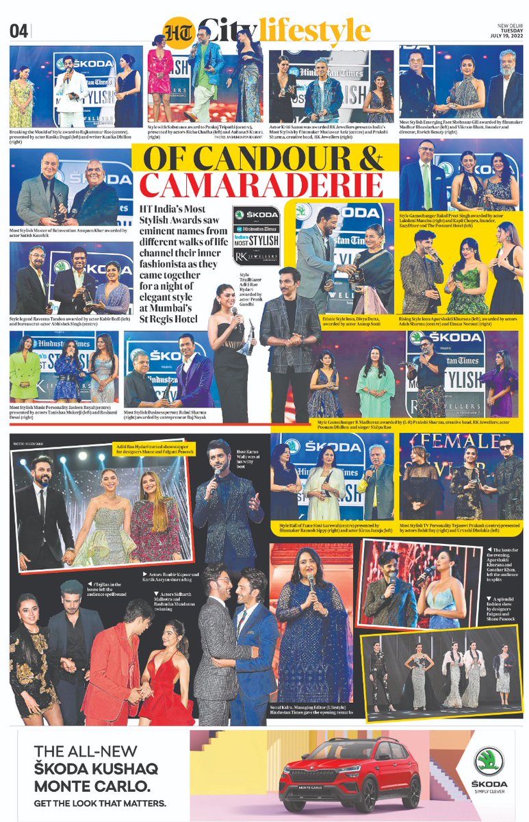 monikarawal's tweet photo. Hard work pays off. The stylish, starry and splendid night at #HTMostStylish.

#HTMS2022 #HTMostStylishAwards #HTMostStylishShehnaaz #HTMostStylish2022 https://t.co/eAuS4ziEW5