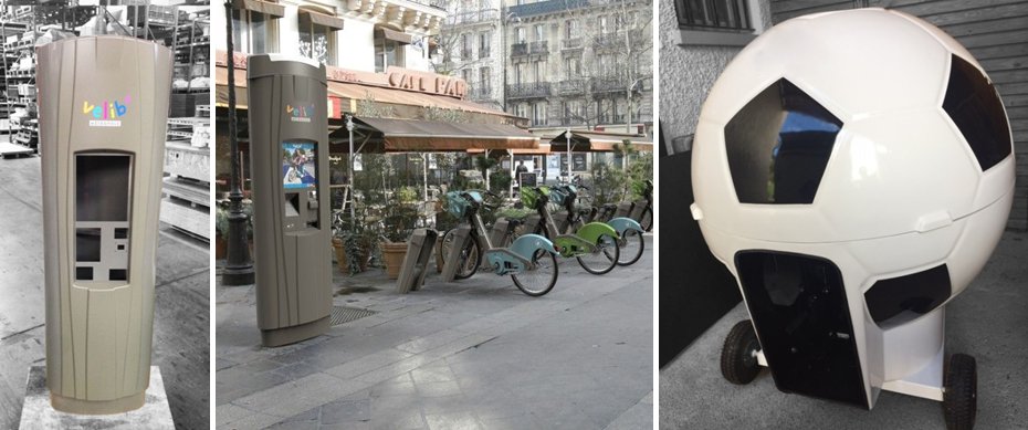 GroupeCOURBIS's tweet image. Notre bureau d&apos;études et nos différentes technologies offrent les solutions adaptées aux besoins du marché des Loisirs :
La face avant des  bornes Vélib’
Des flasques de vélos
Des lanceurs de ballons pour l’entrainement des joueurs de football
#loisirs #industrie #smartpolymers