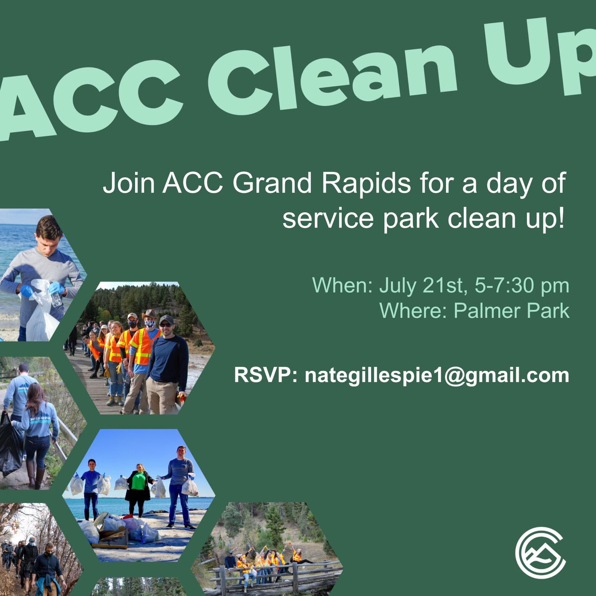 Reminder for our upcoming Palmer Park Clean Up night on Thursday the 21st! Pizza provided! Rsvp link below:

eventbrite.com/e/acc-616-serv…