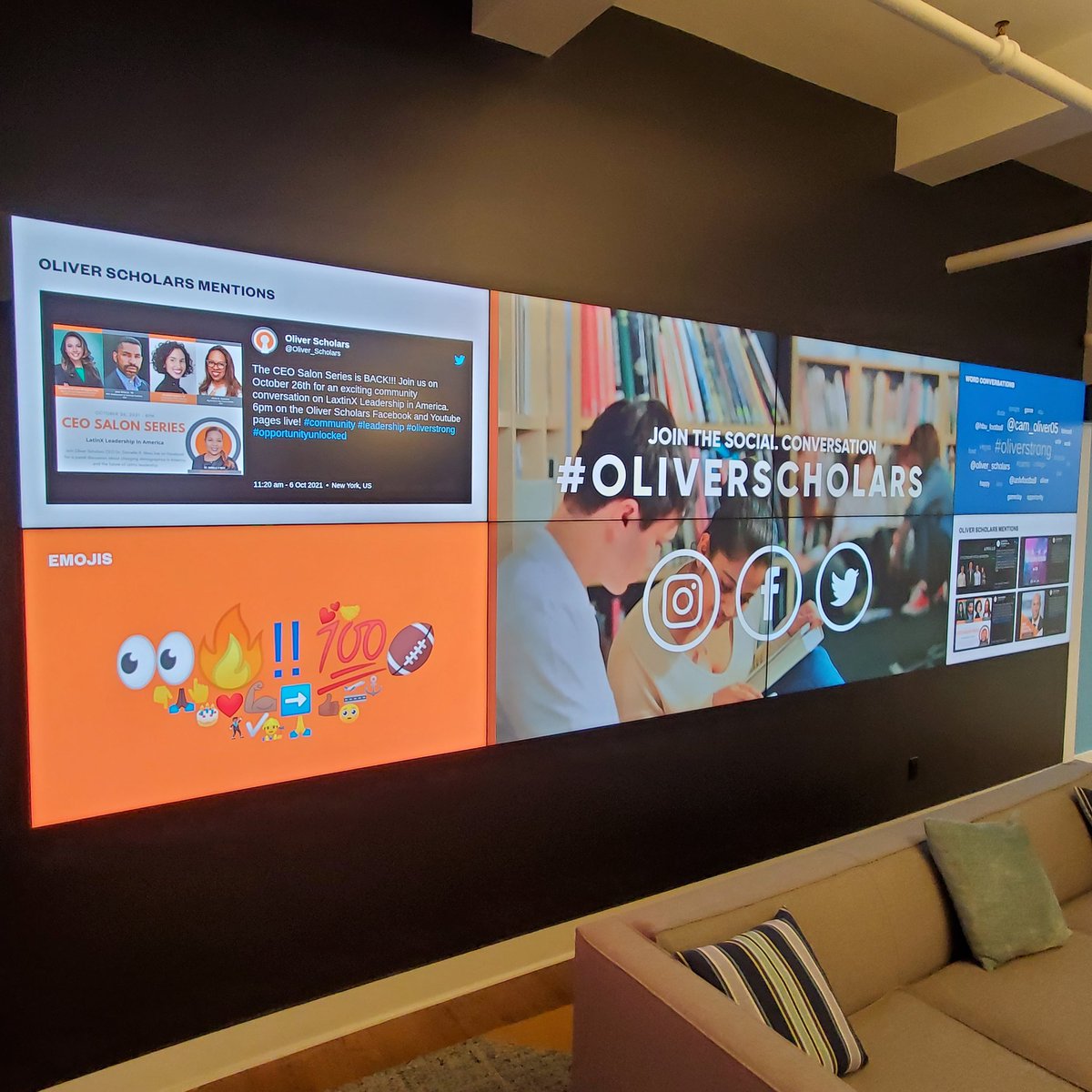 ORMGuru's tweet photo. Very excited for our session with @Oliver_Scholars hosted by @Sprinklr kicking off in a few. Special thanks to @RubenMReckless for the amazing display! https://t.co/VmzCAyMTeI