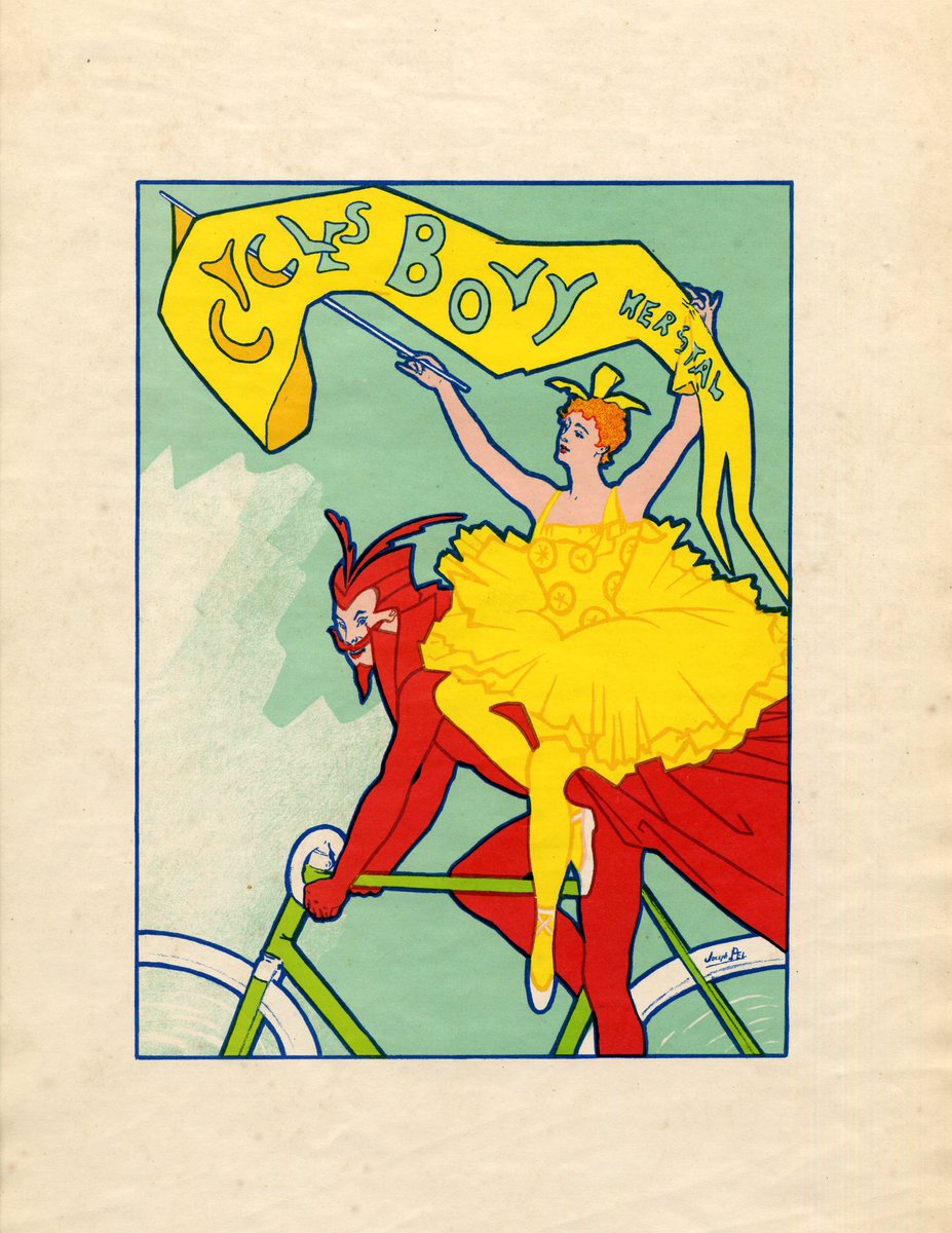 Creemos en las bicicletas como una fuente positiva de energía para la vida cotidiana. Art: ‘Cycles Bovy Herstal’ 1898, por Joseph Pel. 🚲🚲👏🏽