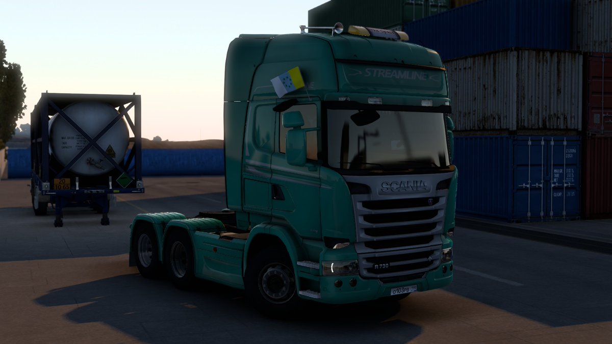 modcanario's tweet photo. 🇮🇨 Nuevo mod de la Bandera Nacional Canaria para las gandolas del Euro Truck Simulator 2
Tambien compatible en algunas #gandolas mod como los #Scania de #RJL/#LoaderSaints y el #MANTGA de #MADster
#Canarias #ETS2 #EuroTruckSimulator2 #ETS2Mods #MercedesBenzActros #ScaniaR https://t.co/e7USNWde1t