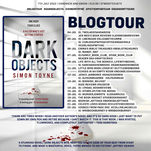 RandomTTours's tweet photo. The Book Magnet: BLOG TOUR: Dark Objects - Simon Toyne https://t.co/JKGNsR0joP
#DarkObjects @simontoyne @fictionpubteam #RandomThingsTours https://t.co/sPjE05zLCI