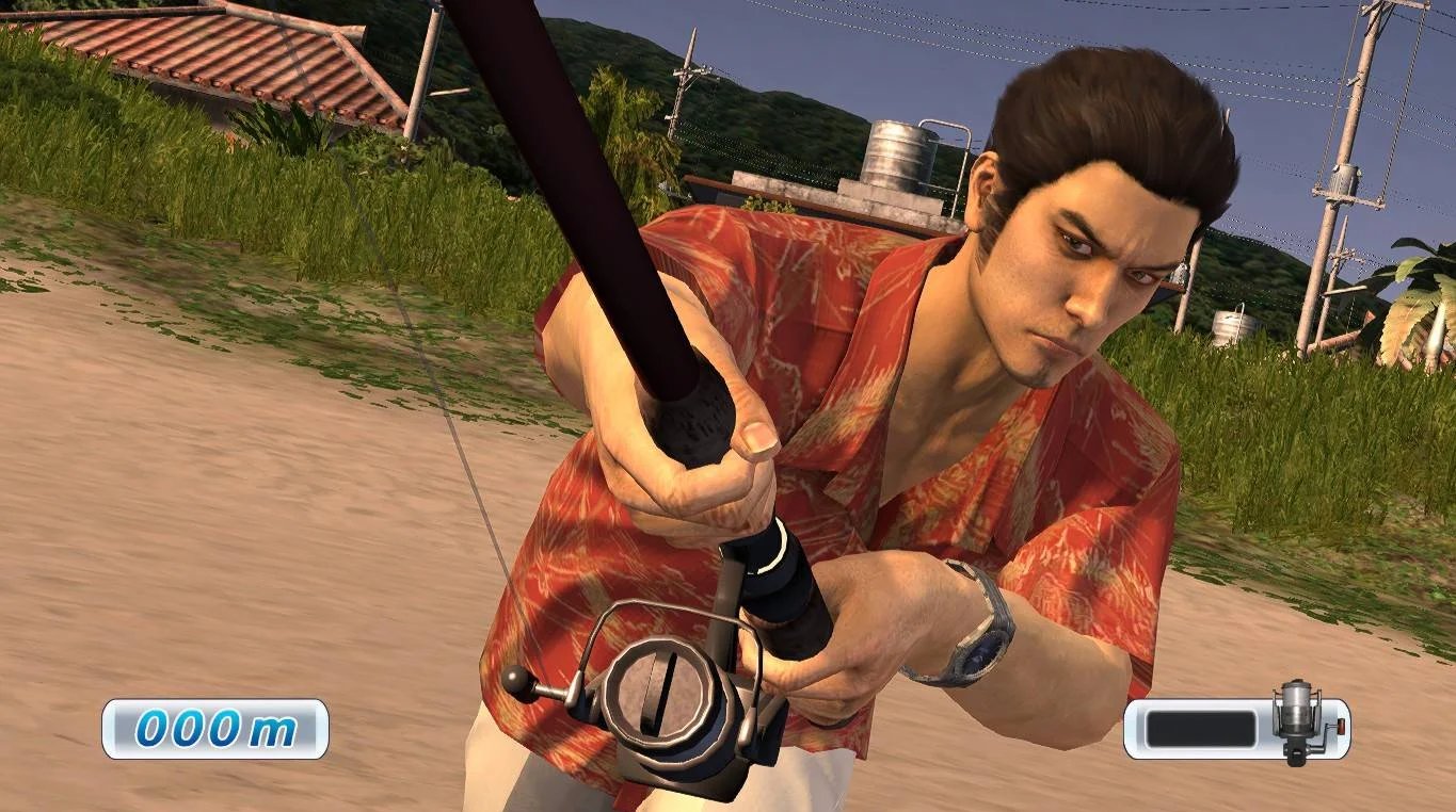 I heard that the fishing in yakuza 3 was the hardest, out of all the  fishing mini games, so I took it as a challenge : r/yakuzagames