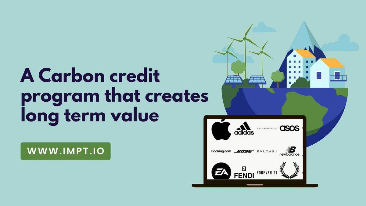 DeFiwithBen's tweet photo. Dragonlings I think the future of carbon credits is on the #blockchain, do you?

We must address the amount of CO2  emissions &amp; @IMPT_token makes the #carboncredits accessible to all⬇️

They are running a #privatesale at the moment, but I’d recommend watching this one 👀 https://t.co/MNx3rLKhzo