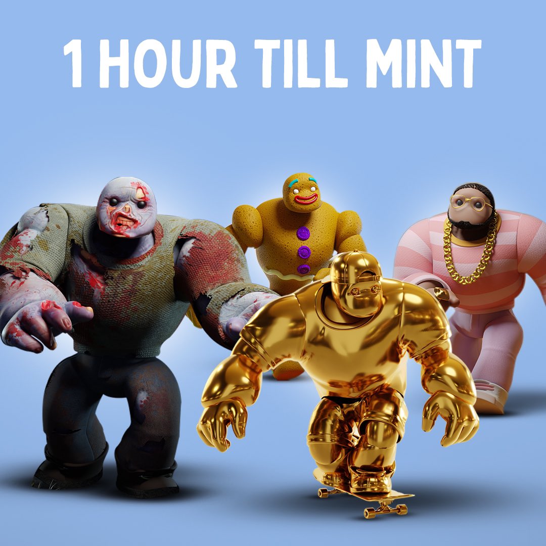 🎁The Friendly Giants X MetaRarity🎉

Mint live in 1 hour! 

🏆 $400 $ETH / $SOL
@thefriendgiants

To Enter:
1⃣Follow 
@thefriendgiants &amp; @MetaRarity
2⃣RT + LIKE
3⃣Tag 3 friends

For more info join;
discord.com/invite/thefrie…

48H⏰#NFT #SolanaNFTs x.com/messages/media…