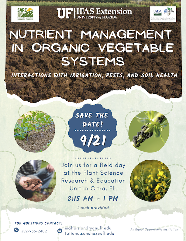 Plan on attending this field day event!
#nutrientmanagement #organic #vegetables