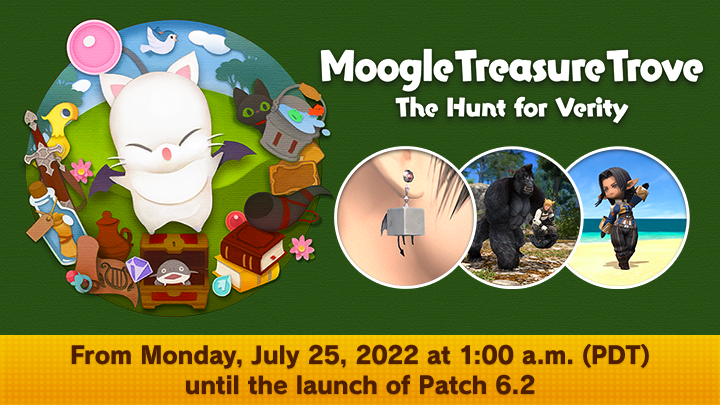 FF_XIV_EN's tweet photo. It's time for the #FFXIV Moogle Treasure Trove again! 🥳

From July 25, collect irregular tomestones of verity by completing objectives and exchange them for an array of prizes! 🎁 https://t.co/5pxLIYRfhA https://t.co/KLDfROKKIB