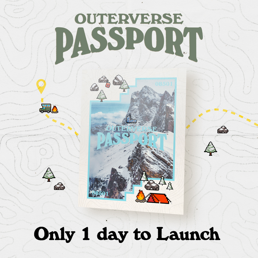 Outsideio's tweet image. The moment we’ve been waiting for is almost here - the Outerverse Passport goes on sale at noon Pacific time tomorrow, July 20. With only 10,000 passports available, you won’t want to miss your chance to be a part of this exclusive group. 

Outside.io/?utm_campaign=…