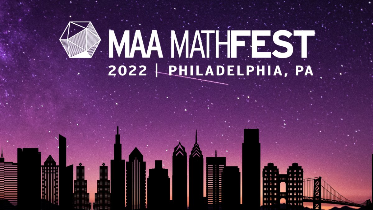 Crowdmark's tweet photo. MAA MathFest 2022 is almost here. Take a look at the incredible speakers this year! We're excited to attend and meet the largest community of mathematicians, students, and enthusiasts. Don't forget to register: https://t.co/SOUM4jajQB #EdTech #EducationEvents #MAAMathFest2022 https://t.co/pQjsvzgIAD