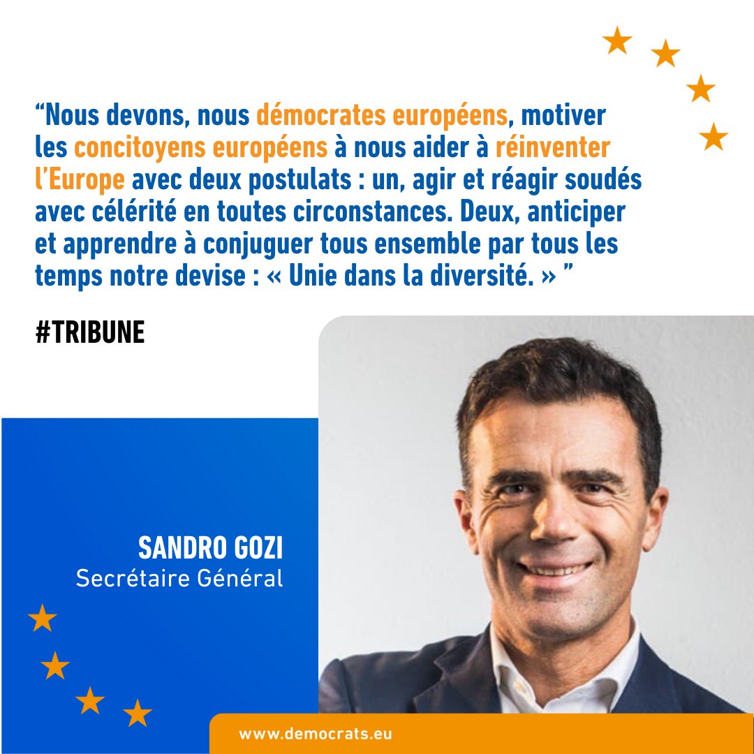 democrats_eu's tweet image. 🇪🇺 📝 « L’#Europe, la France et le sens de l’histoire ». La tribune de @sandrogozi et des Démocrates européens dans @lopinion_fr en conclusion de la présidence française du Conseil de l&apos;Union européenne #PFUE2022 #EuropeanDemocrats
lopinion.fr/international/…