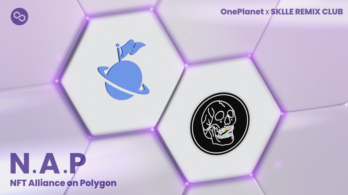 OnePlanet_io's tweet image. OnePlanet ⬢⬢ Sklle Remix Club
Let us welcome the next partner for #NAP: NFT Alliance #onPolygon ✨ @cryptosklletons ✨
Putting the pieces together on @0xPolygon with Sklle's in the metaverse💜
Learn more about @cryptosklletons , 👇