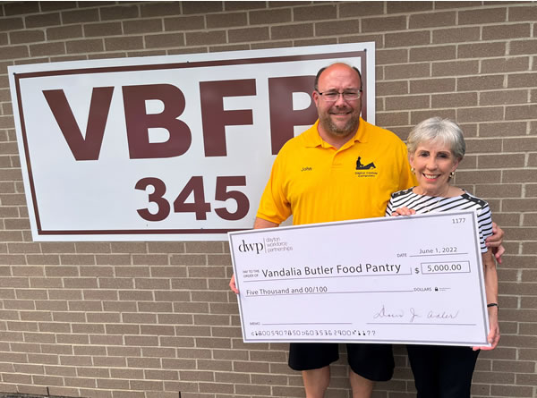 #DWP awards grant to the Vandalia Butler Food Pantry. conta.cc/3zcTQoa