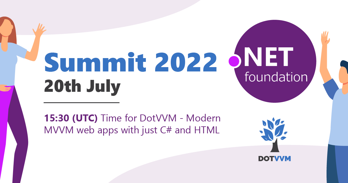 dotvvm's tweet image. 🎙️ Join us tomorrow ❗We look forward to sharing the open source projects in the .NET community.

🟣 This free and virtual event you find here: dnfsummit.org

#DNF #DNFsummit #dotnet 
#DotVVM #opensource #OSS 👉 dotvvm.com