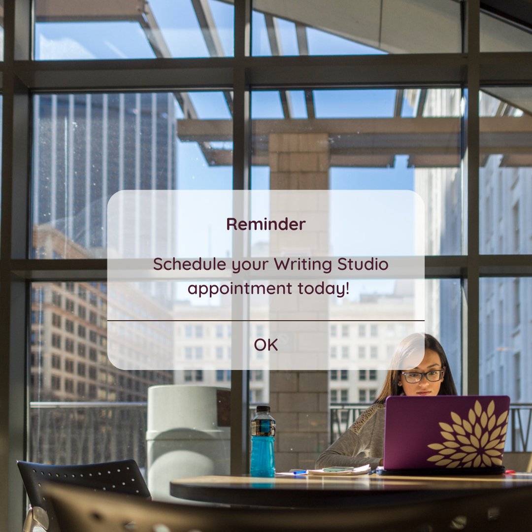 GSUWriting's tweet photo. Don’t forget to make your appointment before we close! The Studio is open for summer hours until 7/23. Check the link in bio for scheduling info! 
#writeongsu #writersofinstagram #tutoring https://t.co/zeQWhI6Pkw