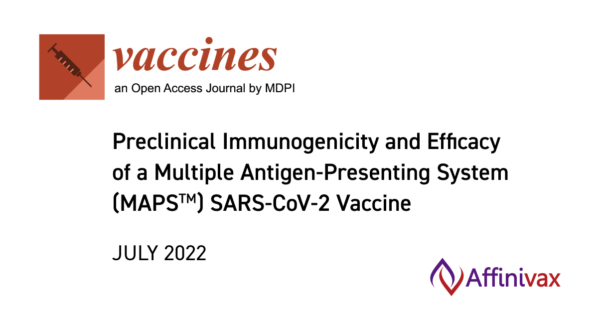 We're pleased to share the publication of data in the journal “Vaccines.” The article highlights foundational viral vaccine POC for our MAPS™ vaccine technology platform. 
mdpi.com/2076-393X/10/7…