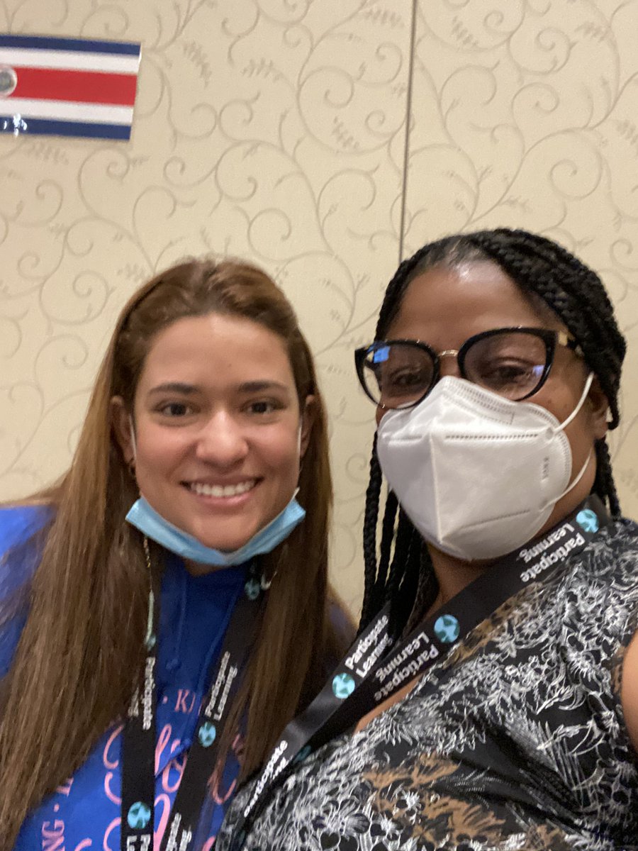SidonieGayle's tweet photo. Making connections at #PLOrientation2022. I met a friend from Colombia.. assume experience.. we are #makingadifferences while #UnitingOurWorld @ParticipateLrng .. it was great! https://t.co/SQdqv7TjnP