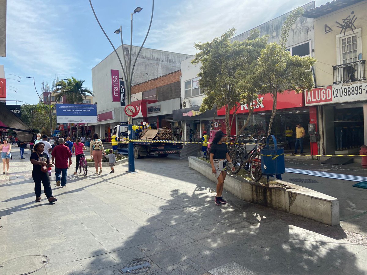 odebate's tweet image. Estado inicia obras de revitalização do Calçadão odebateon.com.br/estado-inicia-… via @odebate 
#Calçadão #Macaé #Odebateon