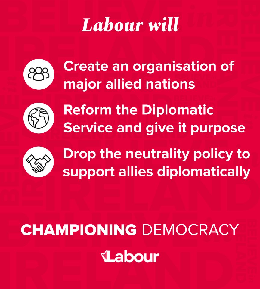 IrishLabourRX's tweet photo. With Labour, Ireland will be a champion for democracy in the world. https://t.co/iCvk3Z9Ndg
