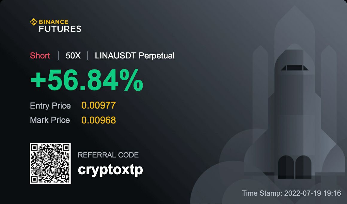 kartikm2804's tweet image. #Trade4 Shorted #Lina 
💰💰#CryptoXTP #cryptosignals