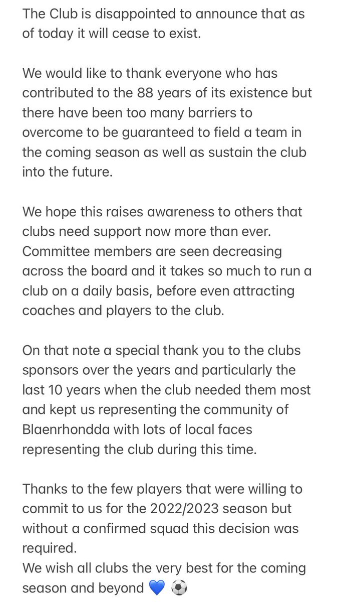 **Club Announcement**

As of today the club will cease to exist😢💙
