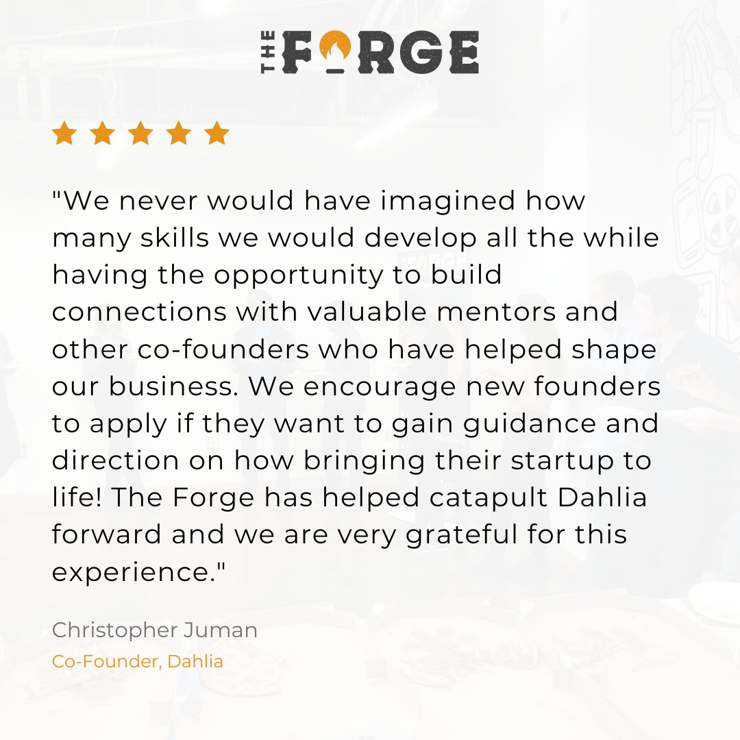 The Forge is not your typical business incubator. It is a community. Our client Dahlia, speaks about the advantages of being apart of this community.

Applications to our September 2022 Cohort close July 31st. To apply visit bit.ly/ForgeBI

#businessincubator #innovation