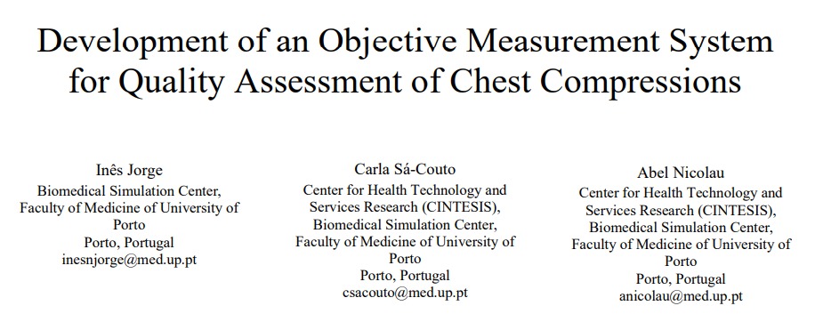 Centro de Simulação da FMUP (@simfmup) on Twitter photo Inês Jorge, from @CSB_FMUP, has published the work presented last month at CISTI 2022.
The work is available at:
ieeexplore.ieee.org/abstract/docum…
This work was supervised by <a href="/CarlaSaCouto/">Carla Sa Couto</a>.
<a href="/UPorto/">Universidade Porto</a> <a href="/FMUPorto/">Faculdade de Medicina da U.Porto</a> Inês Jorge, from @CSB_FMUP, has published the work presented last month at CISTI 2022.
The work is available at:
ieeexplore.ieee.org/abstract/docum…
This work was supervised by <a href="/CarlaSaCouto/">Carla Sa Couto</a>.
<a href="/UPorto/">Universidade Porto</a> <a href="/FMUPorto/">Faculdade de Medicina da U.Porto</a>