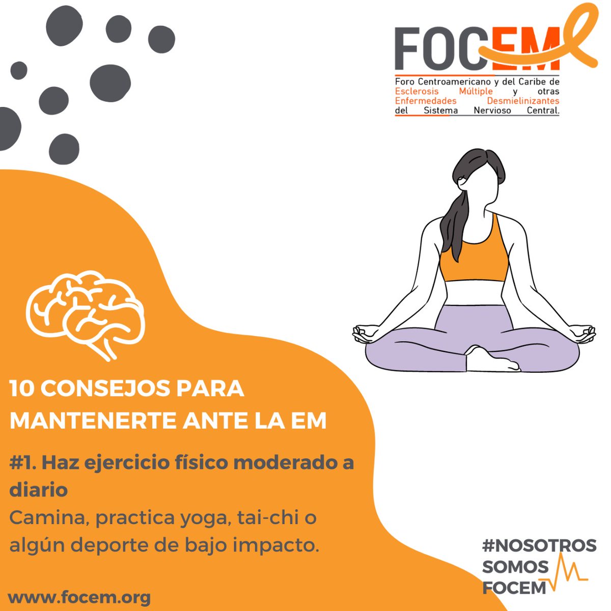Focem_EM's tweet photo. Desde #Focem les compartimos consejos para mantenerte ante la #esclerosismultiple. 

#1 Haz ejercicio físico moderado a diario. 🧘‍♀️ https://t.co/mO8K7M1bKs