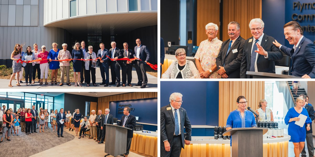 We enjoyed celebrating the completion of Plymouth Community Center renovation and expansion project yesterday at the grand opening ceremony. Watch this video to find out why this state-of-the-art community space is so special! 
ow.ly/Okee50JZgxp
<a href="/PlymouthMN_gov/">City of Plymouth, MN</a> <a href="/HGA/">HGA</a>