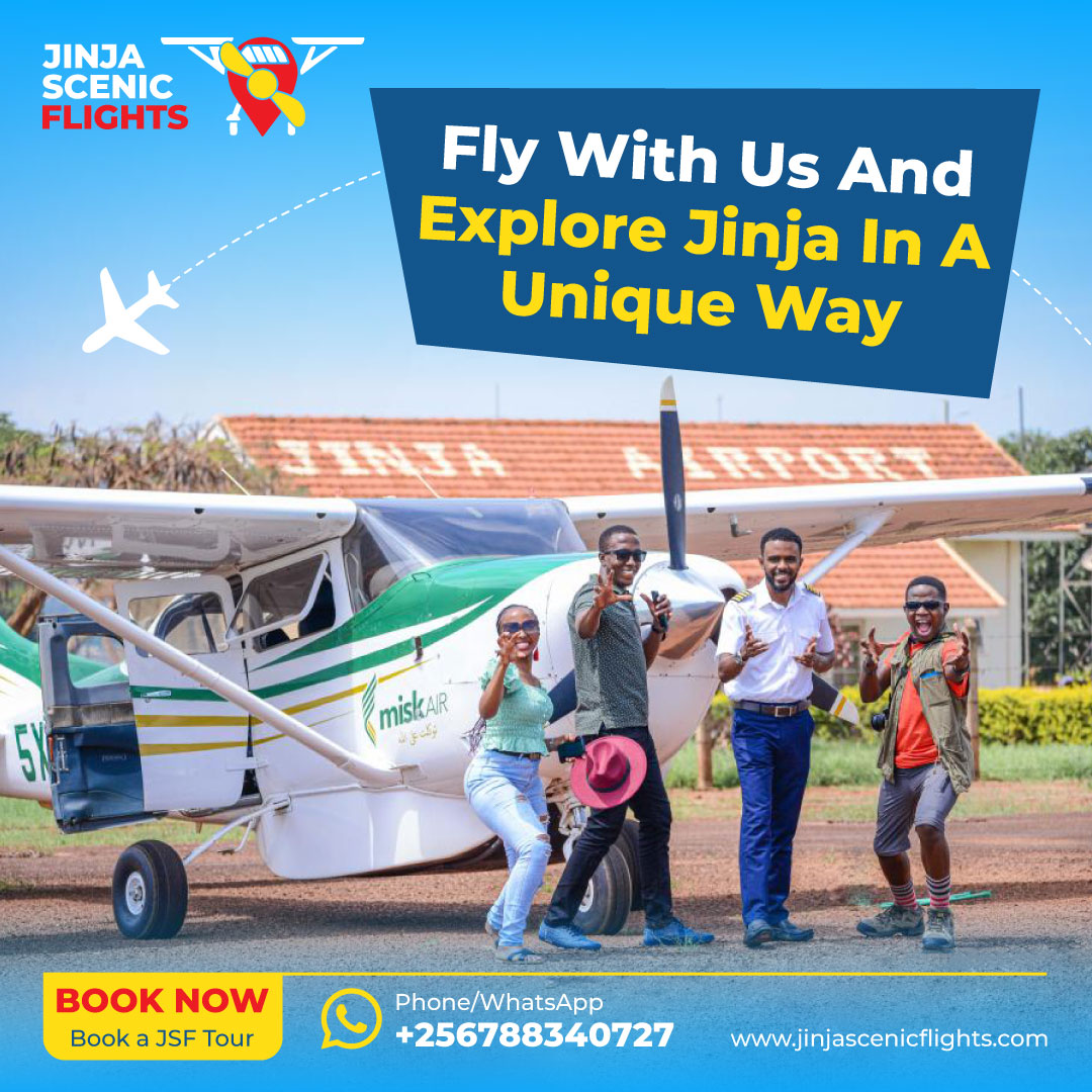 Create extraordinary tour experiences that you will remember forever. Reach out to us today at +256788340727, +256758684045 or email us via jinjascenicflights.com to make a booking for any day of the week.