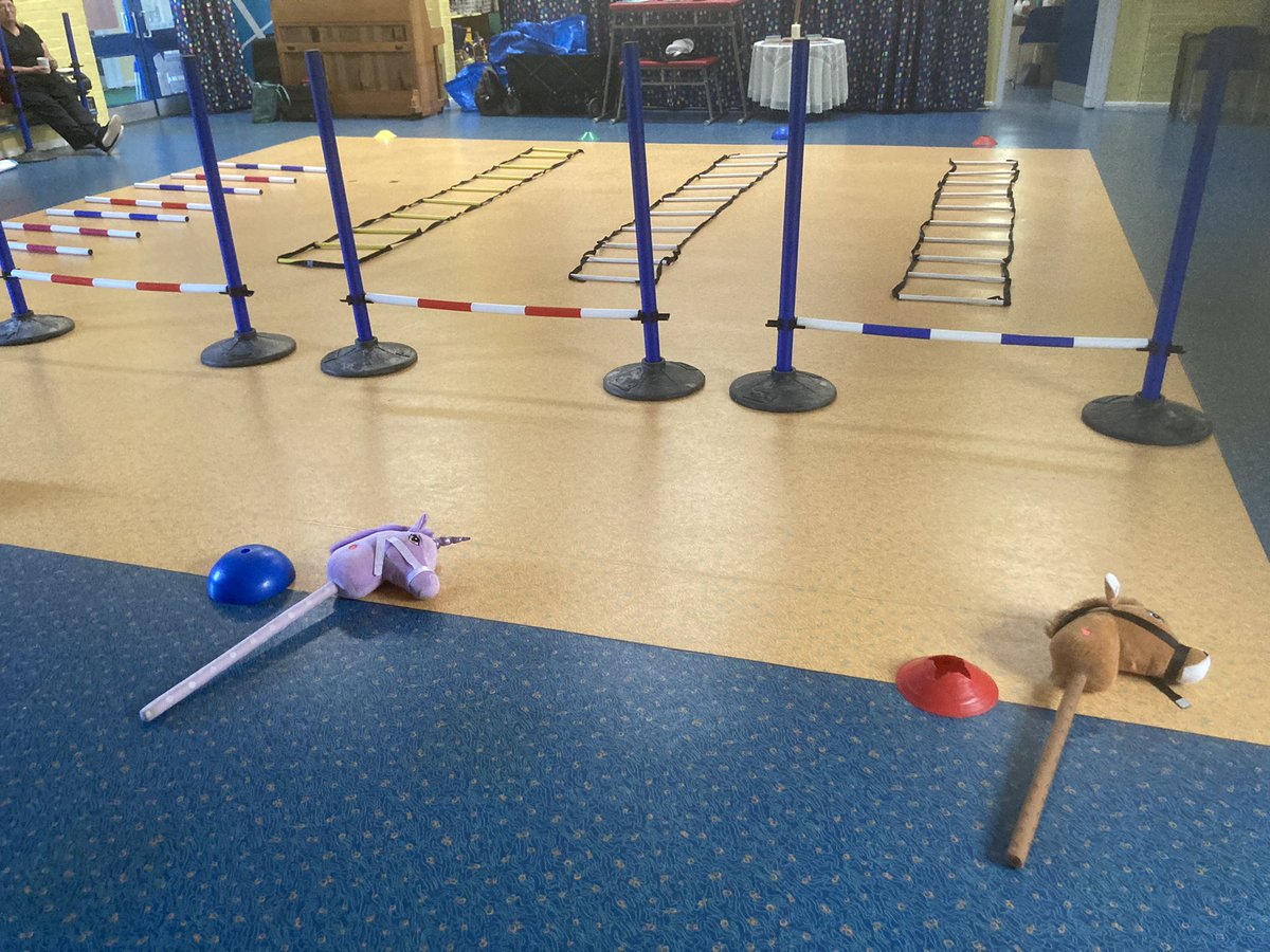 PE lessons today were all in the air conditioned hall. Children (&amp; some teachers) had a go at the Hobby Horse Gymkhana. A great way to finish the year…with some competitive inter house racing! <a href="/SNDSchoolSport/">SND School Sport</a> <a href="/Nsport/">Northamptonshire Sport</a> <a href="/Nsport/">Northamptonshire Sport</a>