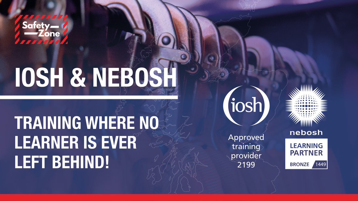 📢We offer IOSH and NEBOSH health and safety training courses throughout Scotland and England.
For more details visit us at:
safety-zone.scot/contact-us
or call us on 07977023254