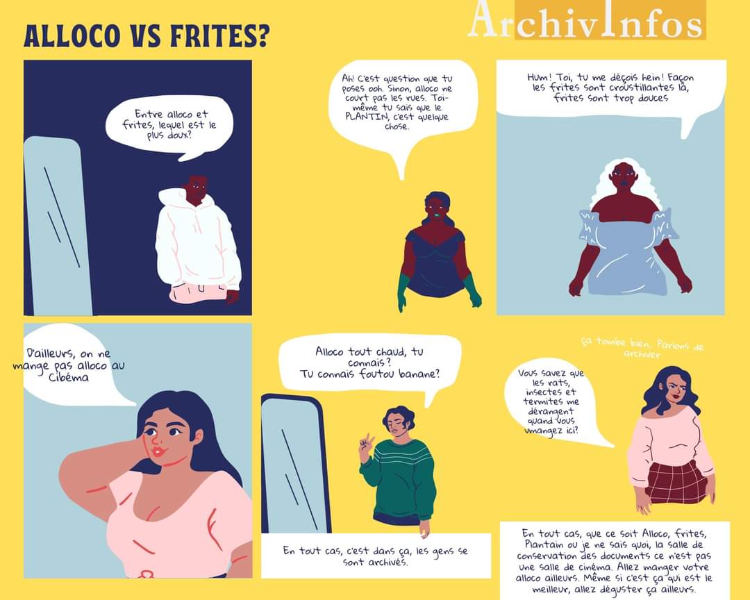AchivInfos's tweet photo. Alloco vs Frites ?

En tout cas, la nourriture ne fait pas bon ménage avec les documents  d'archives ou les livres.

Même si le jaune reste le meilleur, il est toujours conseillé de le prendre dans la salle à manger. https://t.co/y1b3YD03zW